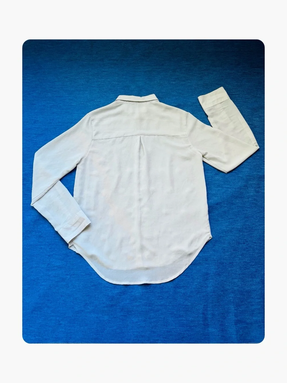 ★ Abercrombie & Fitch Elevated Basic Sequins Long Sleeve Button Down Blouse S ★